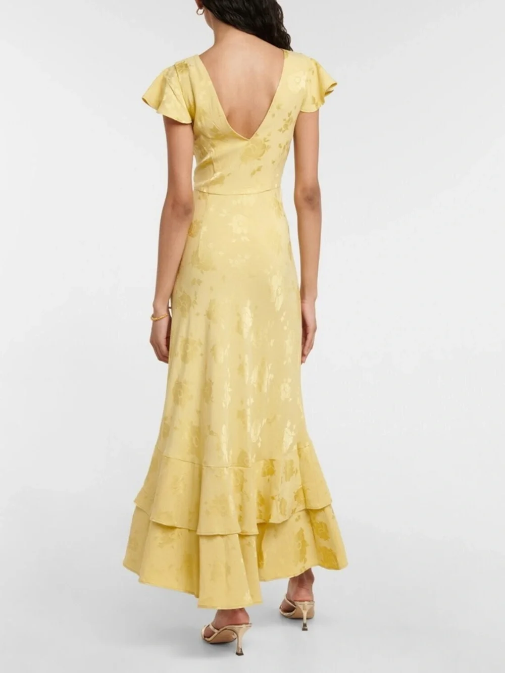 Rixo Liberty floral jacquard midi dress - Picture 2 of 4